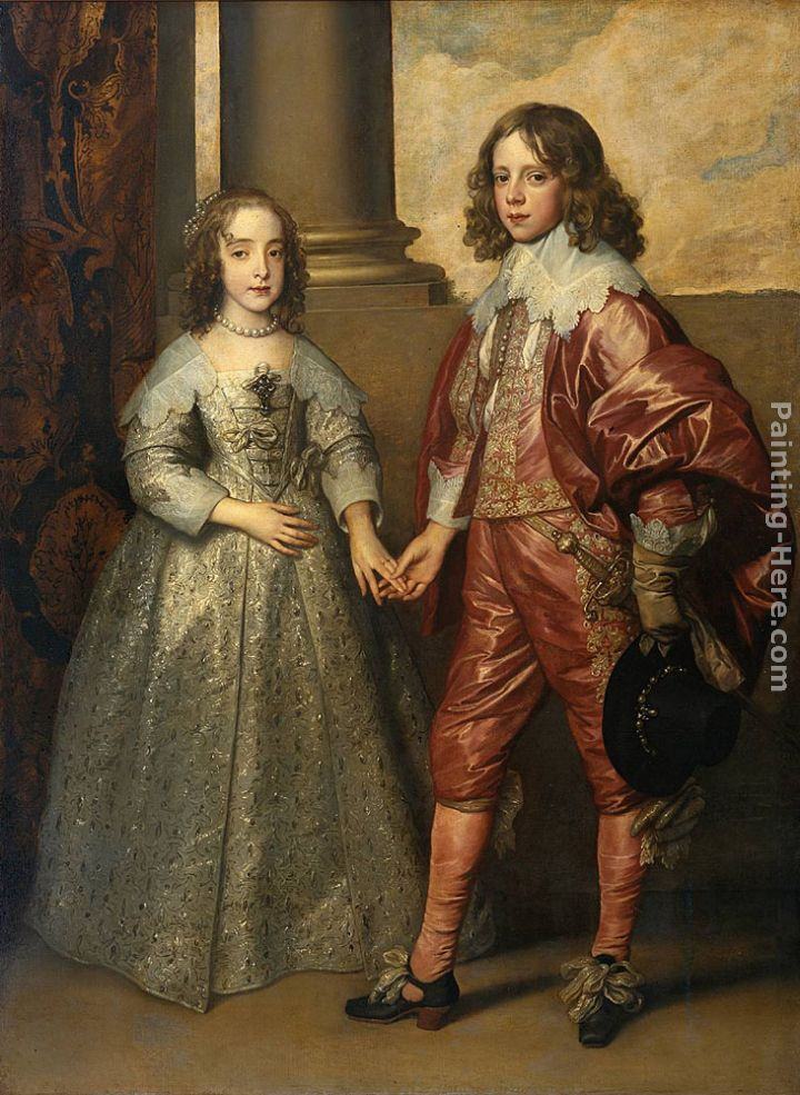 Sir Antony van Dyck William II, Prince of Orange and Princess Henrietta Mary Stuart, daughter of Charles I of England